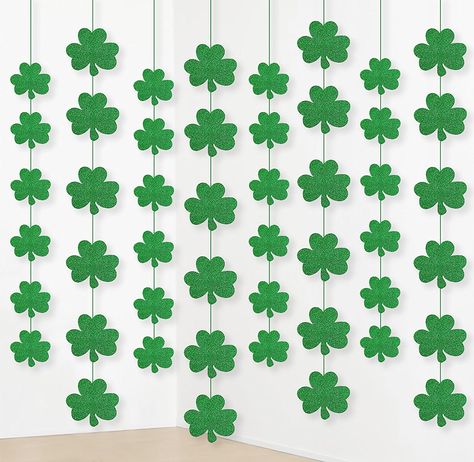 Amazon.com: 12PCS St. Patrick’s Day Shamrock Decorations - Lucky Irish Party Hanging Ornaments Garland: Home & Kitchen Shamrock Decorations, Shamrock Garland, Fete Saint Patrick, Irish Party, Tissue Paper Tassel, San Patrick, Rose Gold Paper, Ornament Garland, St Patrick's Day Decorations