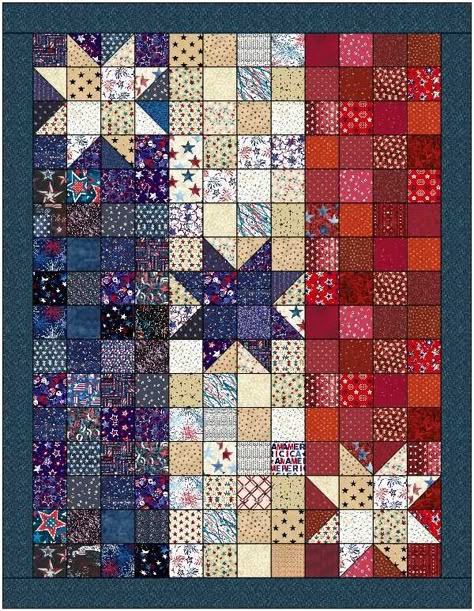 Quilt Jubilee By Lisa Sutherland, How To Use A Panel In A Quilt, Quilt Of Valor Patterns, Patriotic Quilts Patterns Free, Quilts Of Valor Patterns Free Easy, Patriotic Quilt Blocks, Quilts Of Valor Patterns, Valor Quilts, American Flag Quilt