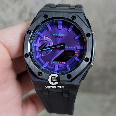 Follow Us @casioak_studio Casioak Mod Casio G-SHOCK Royal Oak Custom Mens Luxury Watches 44mm Ga2100 Purple Black Best Unique Handmade Personalized Special Gift │ Anniversary Birthday Christmas Valentine’s Day Gift │Best Gifts for Men Boyfriend Husband Women Lady #casioak #casioakroyalshock #audemarspiguet #gshocklimited #casiogshock #gshockcustom #personalizedgift #anniversarygift #casioakmod #casioak #Christmasgifts #birthdaygift #giftsforhim #gshock #birthdaygiftideas Casioak Mod, Casio G Shock, Best Gifts For Men, Mens Luxury, Luxury Watches For Men, Royal Oak, G Shock, Birthday Gift Ideas, Audemars Piguet