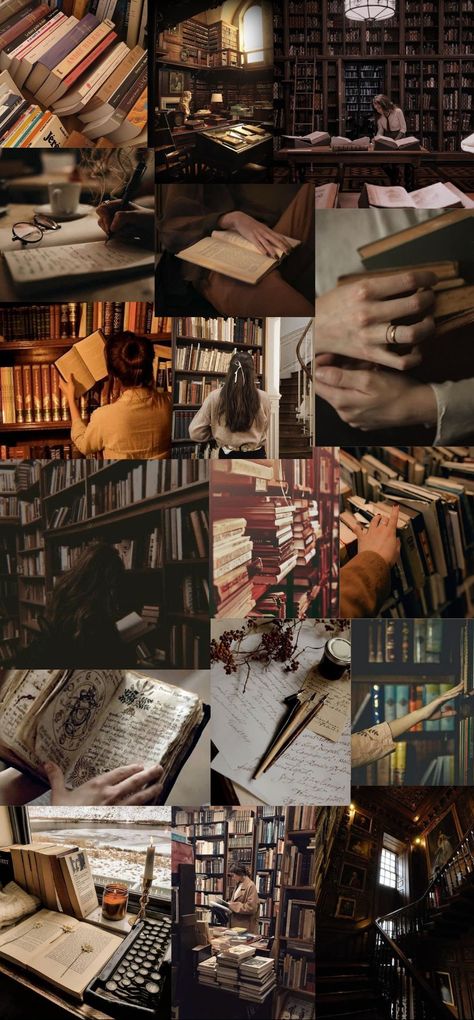 Iphone Wallpaper Books, Bibliophile Aesthetic, Vintage Library Aesthetic, Cottage Core Wallpaper, Reading Wallpaper, Library Vintage, English Aesthetic, Dark Academia Wallpaper, Library Aesthetic