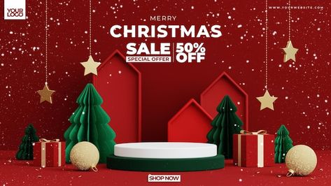 Christmas Promotion Design, Product Display Background, Background For Product, Display Background, Website Banner Design, Christmas Promotion, Psd Background, Christmas Ad, Christmas Post