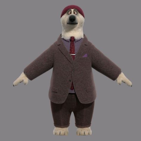 Hipster polar bear variant from Zootopia. Responsible for textures, shading and fur groom.  #disneyanimation #waltdisneyanimationstudios… Polar Bear Drawing, Polar Bear Cartoon, Bear Character, Bear Drawing, Animal Costumes, Walt Disney Animation Studios, Zootopia, Bear Cartoon, Disney Pictures