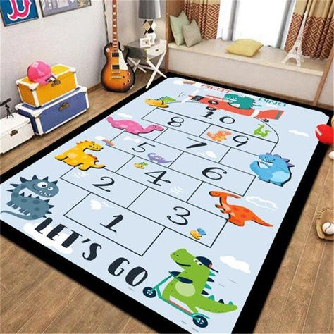 Hopscotch Rug, Grid Game, Baby Crawling Mat, Sofa Handmade, Tiny House Decor, Childrens Games, Room Carpet, Play Mat, Bedroom Carpet