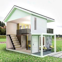 Small House Videos, Small House Design Philippines, Small House Architecture, Single Storey House Plans, Modern Bungalow Exterior, Japanese Home Design, Small House Layout, Affordable House Plans, Modern Small House Design