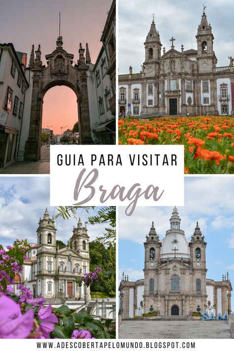 Um roteiro completo com as melhores dicas para conhecer a cidade de Braga! Inclui imensas curiosidades. Braga Cathedral, Porto Travel, Travel Portugal, Braga Portugal, Portugal Travel Guide, Douro Valley, Portugal Travel, Porto Portugal, Travel Posters