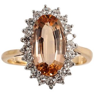 My favourite topaz - the rare Imperial Imperial Topaz Ring, Gold Topaz Ring, Gold Topaz, Imperial Topaz, Yellow Gold Diamond Ring, Gold Cocktail Ring, Gold Cocktail, Gold Diamond Jewelry, Diamond Gold