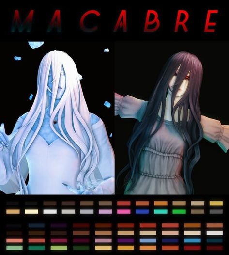 Sims 4 Vampire Hair, Long Hair Sims 4 Cc, Hair For Sims 4, Ts4cc Hair, Sims 4 Vampire Cc, Maxis Match Cc Folder, Sims 4 Folder, Vampire Hair, Mod For Sims 4