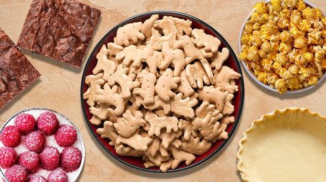 15 Creative Ways To Use Animal Crackers — Tasting Table Animal Cracker Crust, Animal Crackers Dip, Recipes With Animal Crackers, Recipes Using Animal Crackers, Animal Cracker Dessert Ideas, Frosting Dip For Animal Crackers, Animal Cracker Snack Ideas, Desserts With Animal Crackers, Animal Cracker Dessert