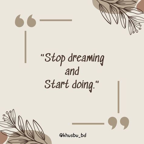 Stop Dreaming Start Doing, Stop Dreaming, Study Room, Daily Quotes, Home Decor Decals, Home Decor, Home Décor