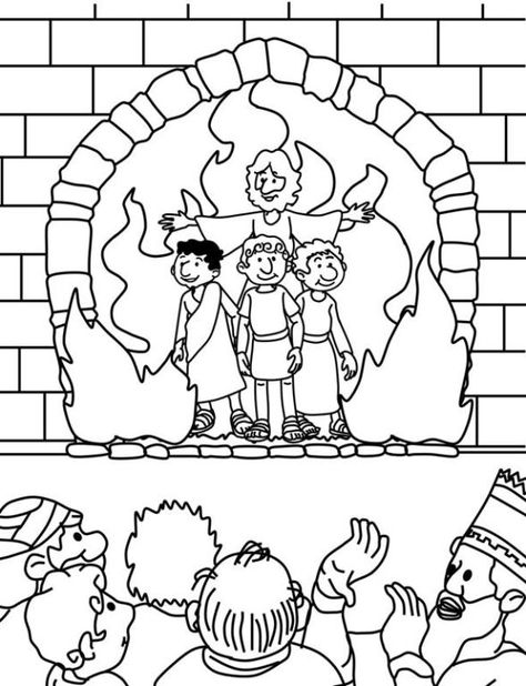 El Horno De Fuego (Pagina De Colorear) Paginas de colorear son una gran manera para finalizar una clase de escuela dominical. Pueden servir como una actividad para llevarse a casa. O a veces solo t... Shadrach Meshach And Abednego, Fiery Furnace, Sunday School Coloring Pages, Bible Story Crafts, Preschool Bible, School Coloring Pages, Bible School Crafts, Bible Coloring Pages, Bible Crafts For Kids