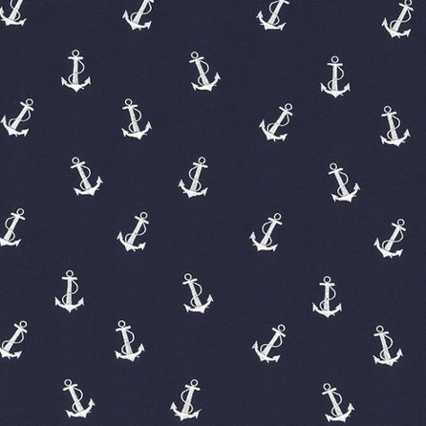 Anclas Anchor Wallpaper, Ralph Lauren Fabric, Anchor Pattern, Navy Anchor, Anchor Print, Navy Fabric, Ralph Lauren Home, Upper Deck, Album Photo