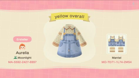 Acnh Fashion, Cottagecore Animal Crossing, Acnh Outfits, Acnh Cottagecore, Animal Crossing Clothes, Animal Crossing Memes, Acnh Clothes, Animal Crossing Qr Codes Clothes, Farm Clothes