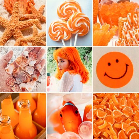 Mood board created by @sugar.fiz on Pinterest I do not own any of the images. All image credit goes to respective creators. #orange #asthetics #fish #clownfish #moodboard #candy #orangemoodboard Fish Mood Board, Candy Mood Board, Fish Moodboard, Candy Moodboard, Orange Mood Board, Animal Moodboard, Character Mood Boards, Moodboard Orange, Orange Moodboard