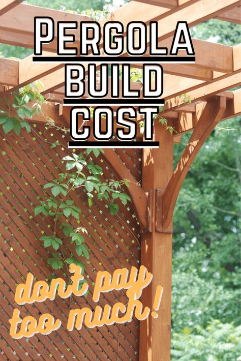 Pergola Cost, Build A Pergola, Building A Pergola, Horse Tail, Cost To Build, Pergola Kits, Pergola Plans, Diy Pergola, Garden Accents