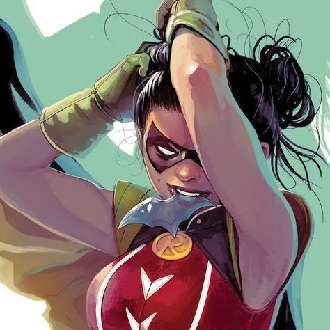 talia kane. robin. dc's multiversity: teen justice Female Robin Dc, Female Robin, Dc Oc, Robin Dc, Damian Wayne, Character Wallpaper, Bat Family, Dc Comics, Berry