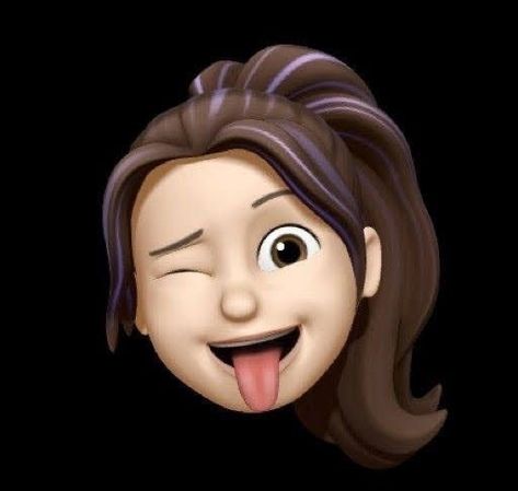 Face Emoji Iphone Girl, Memoji Girl Ios, Iphone Memoji Girl, Iphone Emoji Girl, Bitmoji Face, Memoji Girl, Full Chest Tattoos, Emoji Stickers Iphone, Ios Emoji