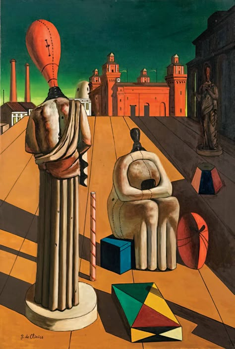 Giorgio de Chirico (1888-1978) | Le muse inquietanti | 20th Century, Paintings | Giorgio De Chirico, Metaphysical Art, Istoria Artei, Art And, 20th Century Art, Famous Artwork, Surrealism Painting, Art Et Illustration, Salvador Dali