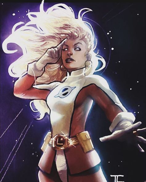 Saturn Girl by Taurin Clarke Saturn Girl Dc, Saturn Girl, Cosmic Boy, Dc Comics Women, Legion Of Superheroes, Dc Super Hero Girls, Dc Comic Books, Dc Comics Characters, Hero Girl