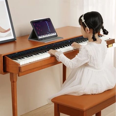 88 Key Weighted Digital Piano Full Size Electric Keyboard For Adult Student Beginner With Power Adapter,pedal,solid Wood Stand - Digital Piano - AliExpress Piano Stand, Electric Keyboard, Piano Cover, Digital Piano, Wood Stand, Power Adapter, Keyboard, Piano, Solid Wood