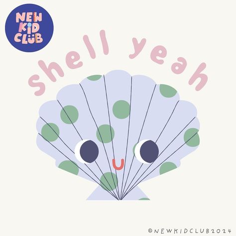 The cutest of cute beach finds, shell yeah! Congrats Quotes, Shell Illustration, Shell Yeah, Angel Blue, Birthday Party Design, Beach Finds, Illustration Art Design, Painted Shells, Infant Girls