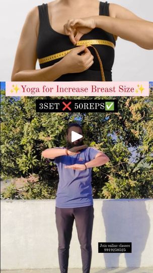 12K views · 392 reactions | ✨Yoga for Increase Breast Size✨

✨Share it with your friends and family 🤞

✨Follow for more @adarshgupta2087

#exercise #viral #yogagirl #divine_hearrt #yogini #fitcult
#fitnessmodel #breastexercise #lift #yoga #reelsinstagram
#exercise #chestexercisestoday #chestexercisevideosaline #chestexercisesforwomen #chestexercises #chestexercise 
#increasebreastsizenaturally #increasebreastsizeexercise
#increase #breastsizeincrease #fitness #healthtipsinhindi #healthcoach #exercisetips #exercise #fyp #yogawale #yoga #exercise #yogateacher | YOGI ADARSH | Azhar Abbas · Kooch Na Karin Breast Increase Exercise, Increase Breast Size, Breast Workout, Yoga Instructor, Yoga Exercise, Chest Workouts, Yoga Girl, Yoga Teacher, Health Coach