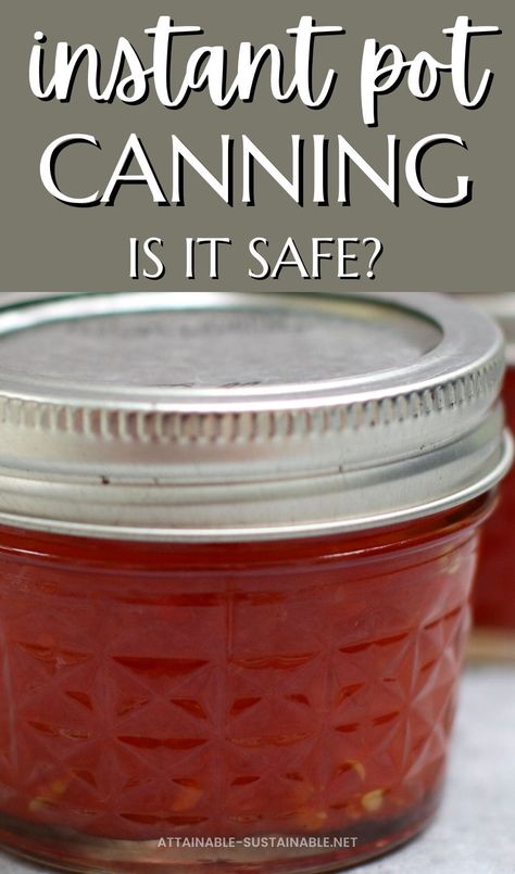 Instant Pot Canning, Sterilizing Canning Jars, Canning Water, Wholesome Living, Homemade Pantry, Water Bath Canning, Homesteading Skills, Electric Pressure Cooker, Home Canning