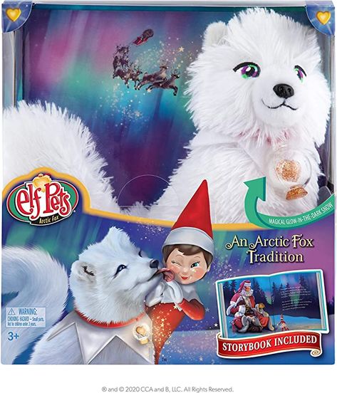 Amazon.com: Elf Pets: an Arctic Fox Tradition : Everything Else Volpe Artica, Elf Pets, Shelf Elf, Polar Lights, Fox Stuffed Animal, The Elf On The Shelf, Christmas Tale, Adoption Certificate, Polar Light