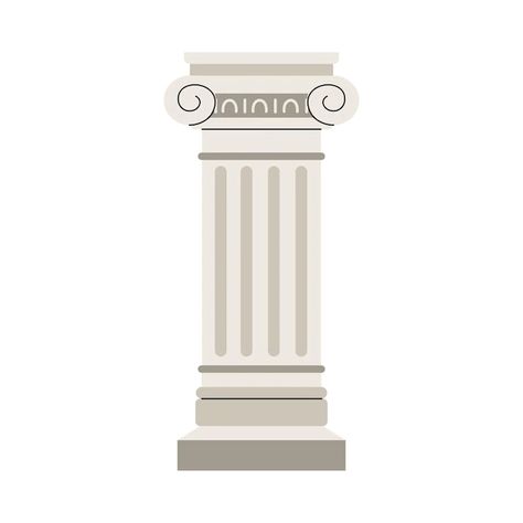 Angel Moroni, Ancient Athens, Greek Columns, Greek Design, Flat Vector Illustration, 2d Design, Flat Vector, Flat Illustration, Ancient Romans