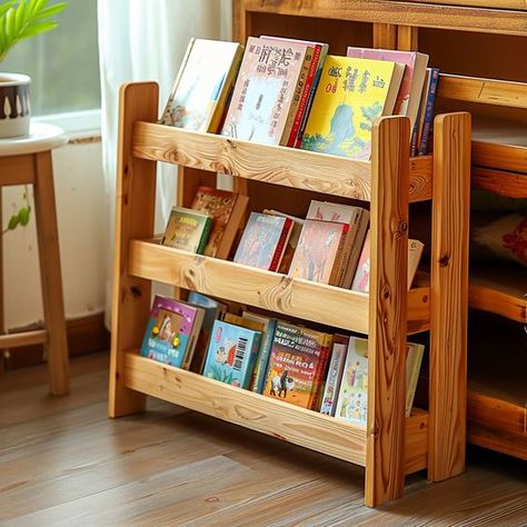 Ideas de libreros para la habitación de tus pequeños | Es la Moda Kids Library Room Ideas, Library Kids Room, Room Bookshelf Ideas, Diy Bookshelf Kids, Bookshelf For Kids, Daycare Furniture, Kids Room Bookshelves, Montessori Bookshelf, Daycare Classroom