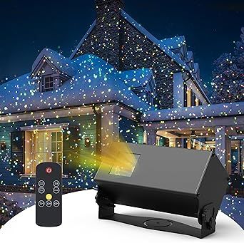 Outdoor Firefly Lights Projector, 5 Color Motion Star Lights Laser Projector, Moving RGB Christmas Projector Light Waterproof with Remote Control for Home, Garden, Patio Christmas Projector, Projector Light, Outdoor Projector, Firefly Lights, Laser Lights, Garden Patio, Firefly, Fairy Lights, Projector