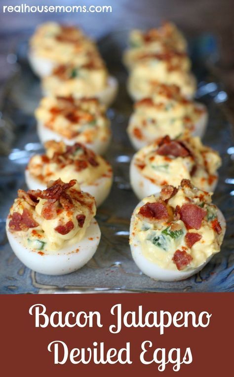 Jalapeno Deviled Eggs, Easter Appetizer, Easter Appetizers, Stuffed Jalapenos With Bacon, Fingerfood Party, Deviled Eggs Recipe, Glute Workout, Snacks Für Party, Football Food