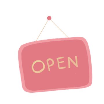 Open Sign Drawing, Were Open Sign, Open For Business Sign, We're Open Sign, Yes We Are Open, Open & Closed Signs, Were Open, Hand Clipart, Shop Sticker