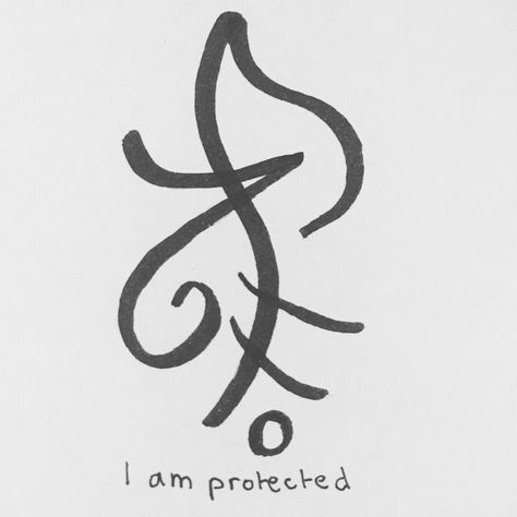 inkandsigils: “ “I am protected.” A general sigil of protection, useful for any situation where you need to feel safe. ” Sigil Aesthetic, Sigils For Protection, Sigils And Meanings, I Am Protected, Protection Sigils, Witchcraft Symbols, Witch Symbols, Wiccan Tattoos, Magick Symbols