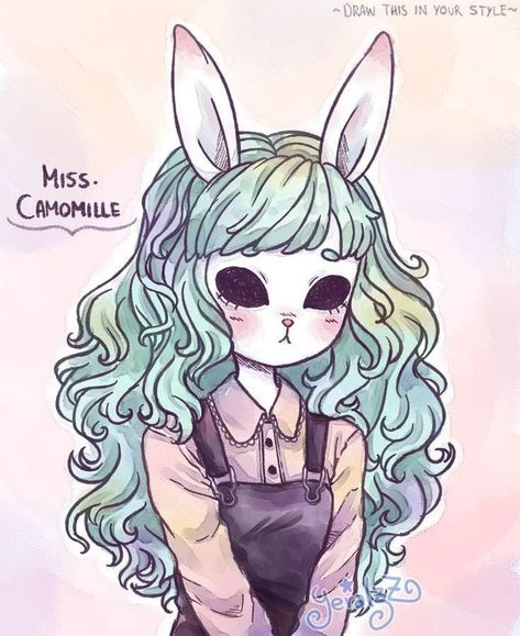 Rabbit Girl Character Design, Bunny Mask Drawing, Cute Scary Art, Bunny Girl Drawing, Cute Creepy Art, Rabbit Oc, Aesthetic Digital Art, Sketchbook Aesthetic, Creepy Drawings