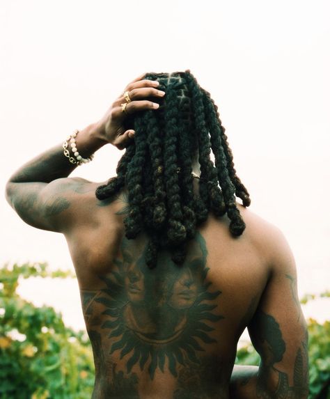 Loc Styles For Men Long, Aesthetic Dreads, Thick Locs Styles, Locs Hairstyles Men, Braided Dreads, Locs Aesthetic, Man With Dreadlocks, Short Dreadlocks Hairstyles, Lock Hairstyles