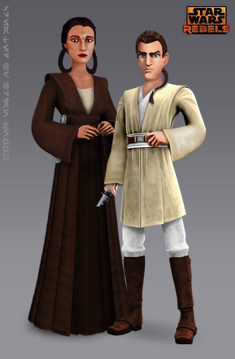 Depa Billaba and Padawan Caleb Dume (Fan Art) by Brian-Snook.deviantart.com on @DeviantArt Master And Padawan, Caleb Dume, Depa Billaba, Quinlan Vos, Kanan Jarrus, Jedi Cosplay, Jedi Art, Mara Jade, Clone Wars Art