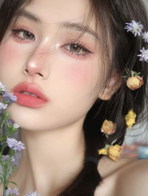 Enchanted Makeup Looks, Enchanted Makeup, Layout Makeup, Asian Makeup Looks, Makeup Face Charts, Ulzzang Makeup, Face Makeup Tutorial, Dope Makeup, Glamorous Makeup