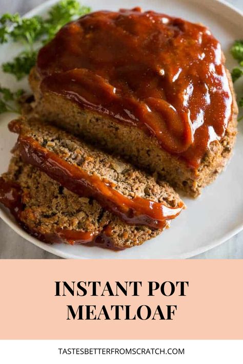 Looking for a quick and easy comfort food dinner? Try our favorite Instant Pot meatloaf recipe! This all-in-one dinner is juicy and flavorful, and ready in no time. Perfect for busy weeknights or lazy weekends. #instantpotmeatloaf #quickandeasy #favoritedinner #comfortfood #allinonedinner Meatloaf With Oatmeal, Instant Pot Meatloaf, Instant Pot Meals, Meatloaf Dinner, Meatloaf Recipe, Instant Pot Dinner Recipes, Easy Instant Pot Recipes, Frugal Meals, Instapot Recipes