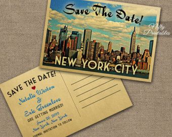 Retro Nyc, Nyc Subway Map, New York Theme, Travel Nyc, Nyc Print, New York City Skyline, Brooklyn Wedding, Save The Date Templates, Save The Date Postcards