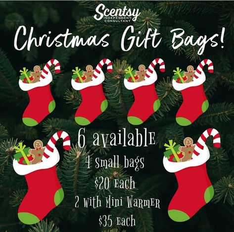 Be Jolly Mini Warmer Scentsy, Scentsy Mystery Bag Ideas Christmas, Scentsy Christmas Bags, Scentsy Holiday Gift Ideas, Scentsy Christmas Ideas, Christmas Scentsy Gift Ideas, Scentsy Grab Bags Ideas, Scentsy Gift Bags, Scentsy Mystery Bag Ideas