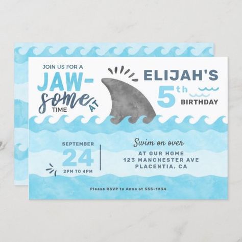 $2.95 | Shark Birthday Party Under the Sea - shark birthday invitation, sharks birthday party, shark invite, under the sea party invitation, shark party for kids, cute shark birthday invitation, jawsome time invitation, shark attack party, birthday boy party invitation, summer party invitation Birthday Party Under The Sea, Shark Birthday Party Invitation, Shark Birthday Invitation, Sea Invitation, Second Birthday Boys, Summer Birthday Invitations, Boy Party Invitations, Shark Birthday Invitations, Ocean Birthday Party