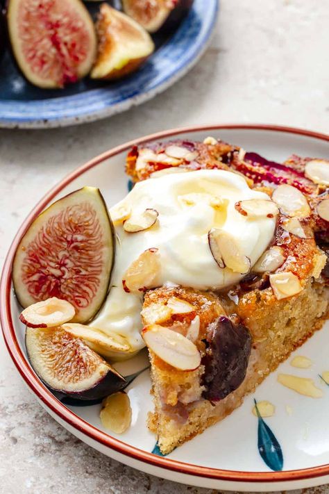 Fresh Fig Recipes, Fig Recipes Dessert, Recipes Dessert Easy, Baking Simple, Fig Dessert, Fennel And Orange Salad, Snapper Recipes, Rustic Dessert, Fig Cake