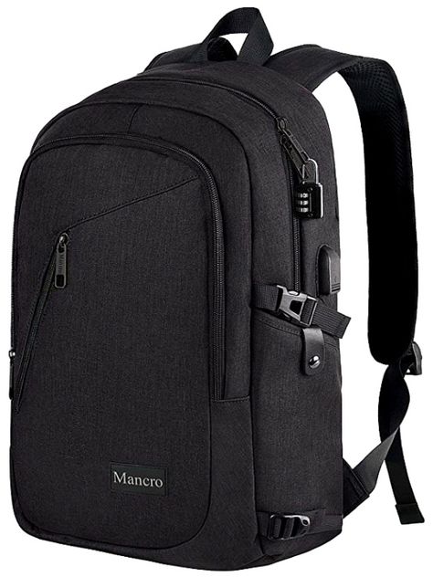 For something more traditional, Mancro makes a sleek, slim backpack that’s organized so efficiently that you can fit most of what you need inside. Looking for more options? Click through to check out our complete list for the best business backpacks! #TravelFashionGirl #TravelFashion #TravelTips #backpack #business #travelaccessories Slim Laptop Bag, Travel Laptop Backpack, Work Backpack, Rucksack Bag, Business Backpack, Laptop Bag For Women, Anti Theft Backpack, Luggage Strap, Hiking Bag