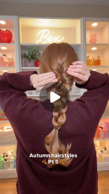 Bex Weston on Instagram: "Another one 🤎

#hairtutorial #hair #hairstyle #hairideas #fallhair #fallhairstyles #autumhair #autumnhairstyle #plait #braid #hairhacks #easyhairstyles #braidhack" Easy Plaits Hairstyles, Plait Braid, Plaits Hairstyles, Hair Stylies, Hair Stylist Life, Plaits, Another One, Fall Hair, Hair Hacks