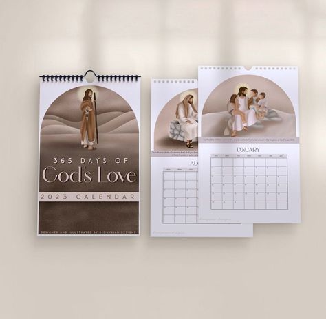 Neutral, Minimal Christian Calender with an illustration showing God's love every month along with an inspiring Bible verse :) Christian Calendar, Love Free, Calendar Design, Love Is Free, Every Month, 365 Days, Wall Calendar, Gods Love, Etsy Australia