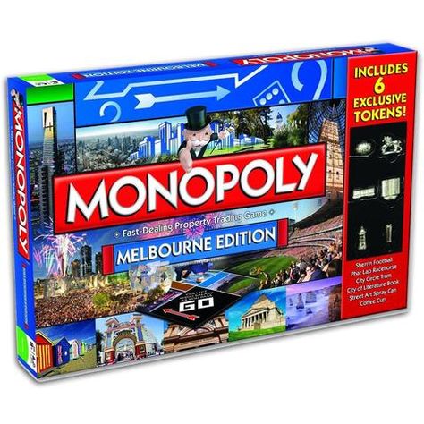 monopoly Hosier Lane, Flemington Racecourse, Chester City, Queen Victoria Market, Monopoly Board Game, Monopoly Board, Family Board Games, Board Games For Kids, Literature Books