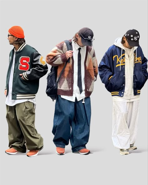 Y2k Man Style Outfits, 80's Style Men, Men Street Wear Outfits, Hiphop Outfit Men, Hiphop Style Outfits, Hip Hop Outfits Men, Japanese Streetwear Mens, Japan Style Fashion, Japanese Street Fashion Men