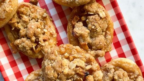 How to make Erin Jeanne McDowell's Dutch apple pie cookies | GMA Make Ahead Apple Pie, Stuffed Apple Pie, Erin Mcdowell, Erin Jeanne Mcdowell, Gma Recipes, Special Cookies, Cookies Stuffed, Apple Pie Cookies, Cookie Balls