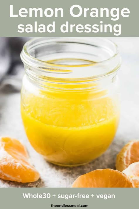 Homemade Salad Dressing Vinaigrette, Orange Salad Dressing, Salad Orange, Citrus Salad Dressing, Salad Vinaigrette, Lemon Salad Dressings, Orange Vinaigrette, Salad Dressing Recipes Healthy, Green Salads