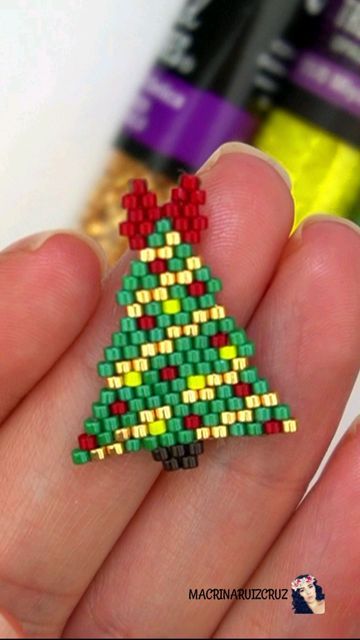 Beaded Christmas Stocking, Christmas Beads Ideas, Christmas Beaded Jewelry, Holiday Beaded Jewelry, Christmas Beads Craft, Xmas Beads, Beaded Christmas Decorations, Christmas Beads, Miyuki Beads Pattern